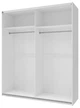 Шафа-купе двохдверна Doros L-Caiser 180х60х213 см Білий/Дуб клондайк (DRS-011043) - зображення 3