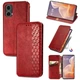 Чехол Deexe Rhombus Wallet для Motorola Moto G85 - Red - изображение 6