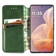 Чехол Deexe Rhombus Wallet для Motorola Moto G85 - Green - изображение 2