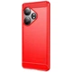 Силиконовый (TPU) чехол MOFI Carbon Fiber для Realme GT 6 / GT 6T - Red - изображение 2