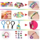 Набор резинок для плетения браслетов Fashion Loom Bands, 1500 шт, 23 цвета с аксессуарами - изображение 4