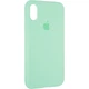 Чехол Fiji Silicone Case для Apple iPhone XR бампер накладка Full Soft Spearmint - изображение 1