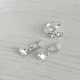 Набір прикрас Hand Made з кристалами Swarovski відтінку білого шампанського Moonlight - зображення 1