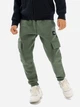 Детские теплые спортивные штаны-джогеры для мальчика Minoti 19fleece87 41366JNR 92-98 см Хаки (5063025361148) - изображение 1
