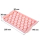 Пластиковая форма для льда Lesko 1178 Шар большой Pink 33 отделения - изображение 3