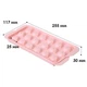 Пластиковая форма для льда Lesko 1178 Бриллиант Pink 18 отделений - изображение 2