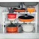 Кухонная полка для хранения посуды регулируемая "KITCHEN RACK" 38-70 см (FG22) - изображение 1