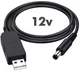 Кабель USB 5V на DC 12V (5.5 х 2.1 мм) 0.8А (пік до 1А) для живлення роутера/конвертера та ін. від Повербанка (перехідник/адаптер) - зображення 2