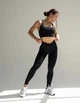 Спортивные женские леггинсы Soft SQ с эффектом визуальной коррекции фигуры Push Up V-пояс Однотонные L Черные (SQ010000L) - изображение 5