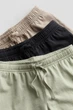 Шорти трикотажні зелені бежеві чорні 3шт H&M 110см (400098638) - зображення 2