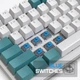 Ультракомпактная MAMBASNAKE K3 Pro Mini проводная 98-клавишная механическая клавиатура RGB, спиральный кабель USB Type-C, металлический авиационный пружинный разъем TPU. Цвет – Зеленый. Английская раскладка (ENG) - изображение 3