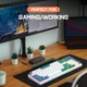 Ультракомпактная MAMBASNAKE K3 Pro Mini проводная 98-клавишная механическая клавиатура RGB, спиральный кабель USB Type-C, металлический авиационный пружинный разъем TPU. Цвет – Зеленый. Английская раскладка (ENG) - изображение 9