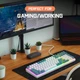 Ультракомпактная MAMBASNAKE K3 Pro Mini проводная 98-клавишная механическая клавиатура RGB, спиральный кабель USB Type-C, металлический авиационный пружинный разъем TPU. Цвет – Зеленый светлый. Английская раскладка (ENG-UA) - изображение 7