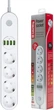 Мережевий фільтр-подовжувач ColorWay 4 розетки/4 USB White (CW-CHE44W) - изображение 7