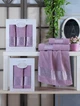 Набор из 2-х махровых полотенец Gulcan. Cotton Frower Ornament Leylak-50х90+70х140 (2 предмета) - изображение 2