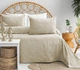 Жаккардовое покрывало с наволочками Saheser. Бамбук Zeta beige-240х260+50х70 (2 шт) - изображение 1