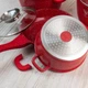 Набор кастрюль с гранитным антипригарным покрытием Top Kitchen TK-00076, набор посуды 7 предметов красный - изображение 3