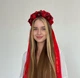 Венок на голову украинский с лентами красно-бордовый - изображение 6