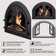 Дверцята для каміна Iron Fire Sabina 550x410 мм зі склом чавунні - зображення 4