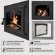 Дверца для камина Iron Fire Bastion L 460x400 мм со стеклом чугунная - изображение 6