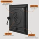 Дверца для камина Iron Fire Style 35 WG 350x390 мм без стекла чугунная - изображение 5