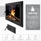 Комплект чугунных дверок Iron Fire Style 75 730х540 мм + поддувательная Style 50 315х165 мм - изображение 7