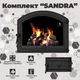 Комплект чугунных дверок Iron Fire Sandra 575х475 мм + поддувательная Style 35 315х180 мм - изображение 7