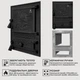 Дверцята для грубки Iron Fire Versace WG 370x485 мм без скла чавунні - зображення 1