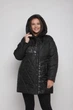 Зимняя женская куртка большого размера UF-Fashion 1074 - RSС 60 черный - изображение 7