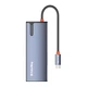 Док-станція СolorWay USB-C 6-в-1 Type C PD 100W/USB3.0х3/HDMI 4К/RJ45 (CW-HUB02) - изображение 7