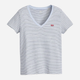 Koszulka damska bawełniana Levi's Perfect Vneck 85341-0077 XS Niebieska (5401157218792) - obraz 3