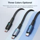 Кабель Toocki 6А USB – Type-C PD 66W (11V/6A) швидка зарядка та передача даних 1000мм Black - зображення 3