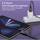 Магнітний кабель Type-C to Type-C PD 60W (20V/3А) + адаптер USB-A FAST CHARGING 3.0 передача даних для ноутбуків планшетів смартфонів довжина 1.0м black - зображення 8