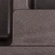 Мойка для кухни PLATINUM гранитная 7850W TOSKANA 780x500мм прямоугольная врезная без сифона на полторы чаши коричневая PLS-A39662 - изображение 6