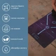 Преміальний килимок для йоги Luna Yoga Mat Travel 1830х610х1.5 мм Violet (LunaYogaTravelViolet) - зображення 2