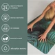 Преміальний килимок для йоги Luna Yoga Mat Travel 1830х610х1.5 мм Jungle (LunaYogaTravelJungle) - зображення 2