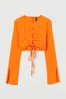 Блуза H&M 270996367 38 Оранжевый - изображение 1