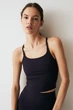 Топ спортивний H&M 061131730_plum M Темно-Фіолетовий - изображение 2