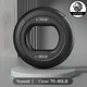 Эспандер кистевое кольцо со сменной нагрузкой LION Sport, 70LB-80LB (31,5-35 кг), черный - изображение 1