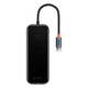 USB-хаб USB Type-C Baseus AcmeJoy 6-in-1 (HDMI, 2xUSB3.0, USB2.0, Type-C PD&Data, RJ45) (WKJZ010313) Dark Gray - изображение 2
