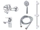 Набор смесителей PERLA SPLIT (PSH404+PSH403+PSF1031+ PSH1850+ PSF2002) 10404-C - изображение 1