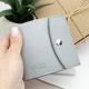Женский кожаный кошелек маленький на кнопке Handycover HC0062 серый - изображение 7