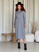 Платье кашемировое длинное зимнее теплое женское Merlini Крети 700001412 4XL-5XL Серое (700001412_4) - изображение 8