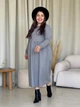Платье кашемировое длинное зимнее теплое женское Merlini Крети 700001412 4XL-5XL Серое (700001412_4) - изображение 4