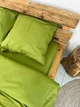 Комплект постельного белья Поплин семейный 220х150х2 шт Green olive Зелёный - изображение 6
