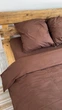 Комплект постельного белья Поплин семейный 220х150х2 шт Brownie Шоколад - изображение 3
