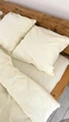 Комплект постільної білизни Поплін полуторний 220х150 см Vanilla cream Кремовий - зображення 2
