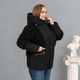 Женская зимняя куртка большого размера UF-fashion Самира барашек -ева 54 черный - изображение 3