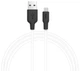 Кабель USB Hoco X21 Plus Silicone Micro 2m (black/white) - изображение 2
