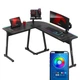 Комп'ютерний стіл Huzaro Hero 6.0 RGB Black - зображення 1